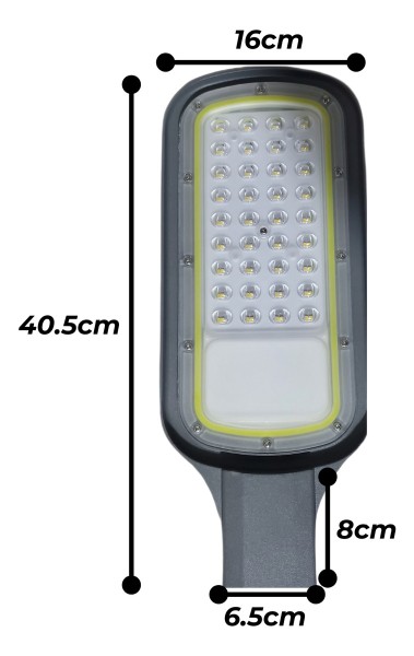 Luminaria Led Vial Reflector Para Columna 100w Luz Fria Ip66 - Imagen 2