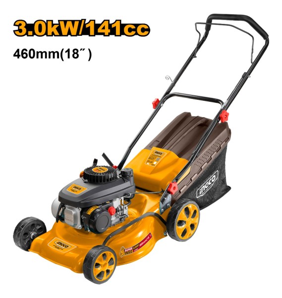 Cortadora Cesped A Nafta 4hp 141cc Ingco Glm141181 460mm - Imagen 2