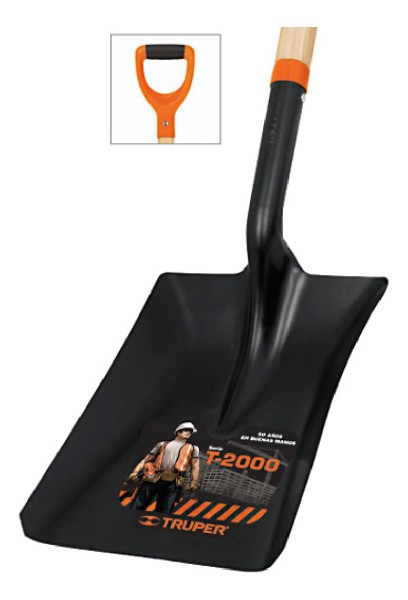 Pala Truper De Palear Cabo Madera Y Mango Ergonómico - Imagen 2