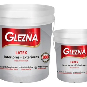 Pintura Glezna Latex 18 + 3,6l Interior Exterior Antihongos