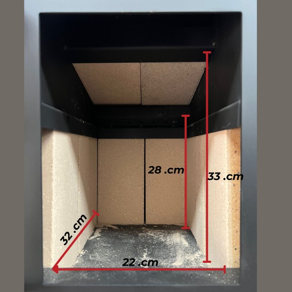 Calefactor A Leña Doble Comb Dublin 50m2 Kit Techo Metavila - Imagen 3