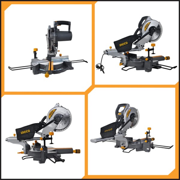 Sierra Ingletadora Telescopica 10 Ingco 1800w Industrial - Imagen 4