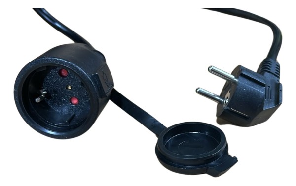 Enrollador Cable Alargue Retractil 15m 3x1,5 Schuko Jadever - Imagen 2
