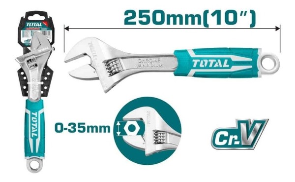 Llave Ajustable Francesa 10'' 250mm Total Tht101106 Elsue - Imagen 2
