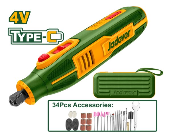 Mini Torno Recargable Con Accesorios Jadever - Imagen 2