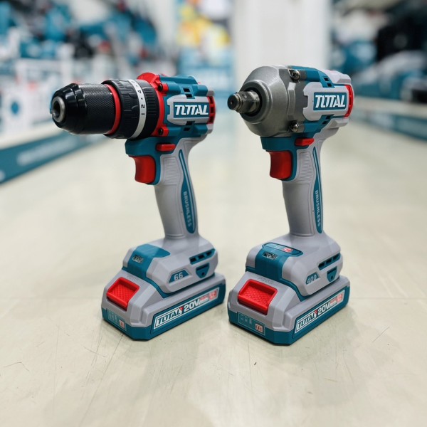Kit Combo Total 20v Brushles Llave Impacto 1/2 Atornillador - Imagen 3
