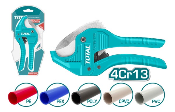 Tenaza Cortadora De Tubos Pvc Total Tht534216 Elsue - Imagen 2