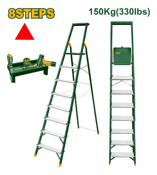 Escalera Aluminio 2.40met 8 Esc 150kg Jadever - Imagen 2