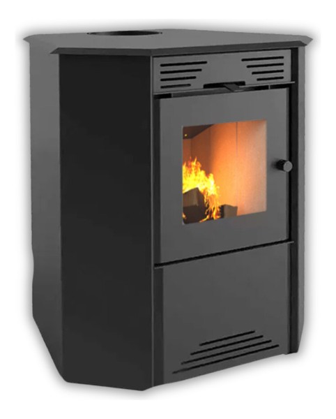 Calefactor Ecológico 75mt2 Doble Combustión Esquinero 790gf