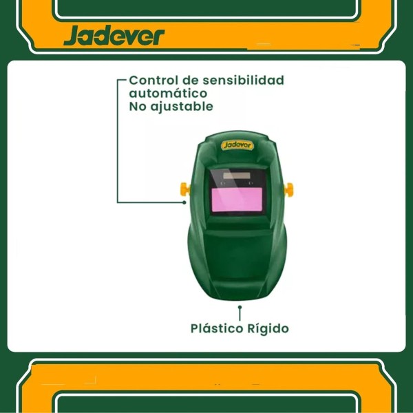 Careta De Soldar Fotocromatica Automática Jadever Jdwh2501 - Imagen 3