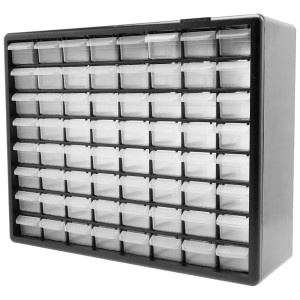 Organizador 64 Gabetas Para Colgar O Apilables Truper