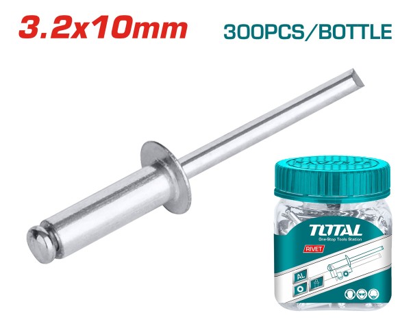 Remaches Pop 3,2x10mm 300 Unidades Total Elsue - Imagen 3