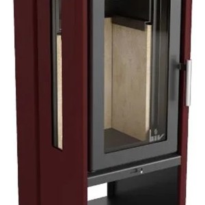 Calefactor Leña Ecologico 160 Mt2 Vidrios Laterales Visores