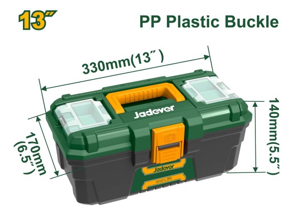 Caja Plastica De Herramientas 13* Jadever Jdtb1313 - Imagen 2