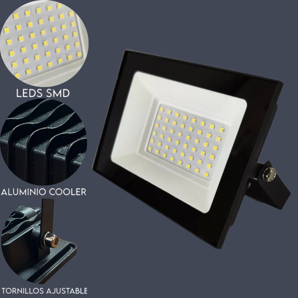 Foco Reflector Led 10w Luz Fria Blanca 6500k Intemperie Ip66 - Imagen 5
