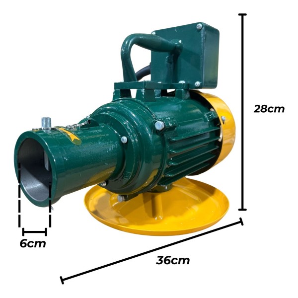 Vibrador De Hormigón 2hp Con Flex 45mm 6met Jadever 2850 Rpm - Imagen 3