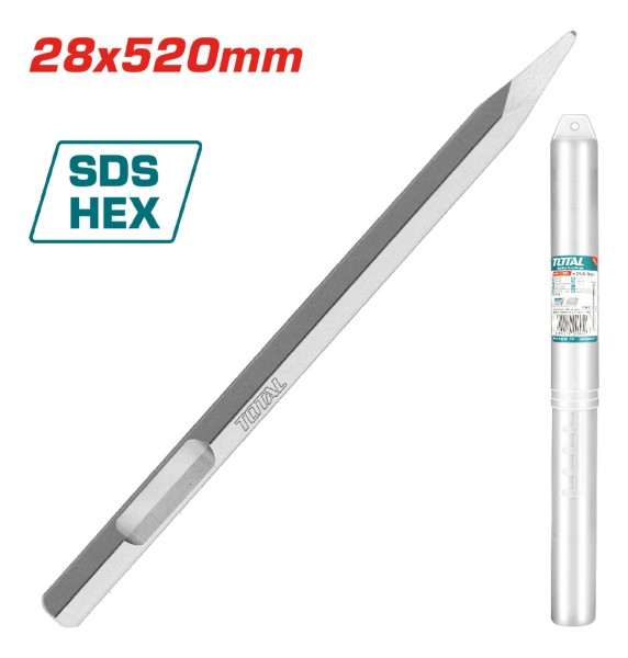 Cincel En Punta Enc Hexagonal 28x520mm Tac15342811 - Imagen 4