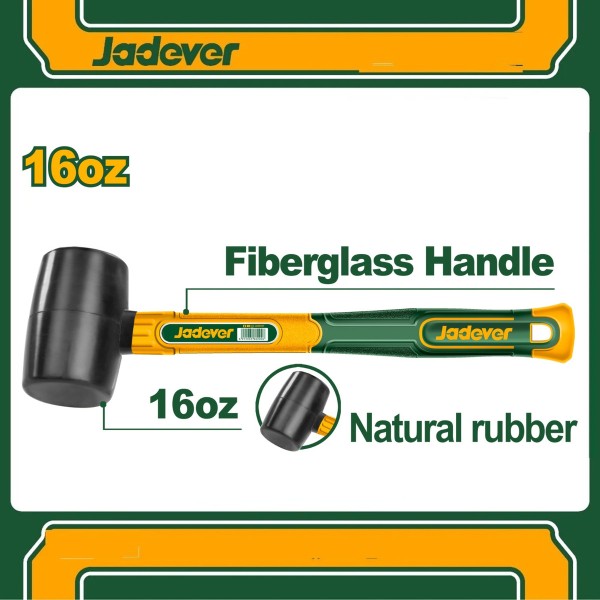 Martillo De Goma 16 Oz Jadever Jdhm7302 - Imagen 3