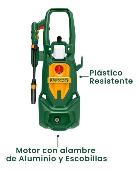 Hidrolavadora Alta Presión 1800w 130bar Jadever 1885 Psi - Imagen 3