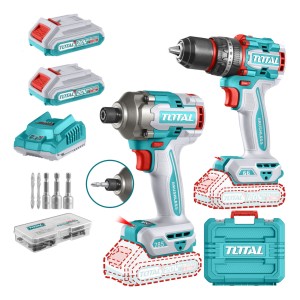 Kit Set Atornillador Percutor + Atornillado Brushless Total