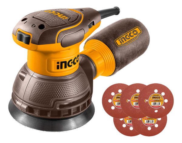 Lijadora Rotorbital Velocidad Variable 320w 125mm Ingco