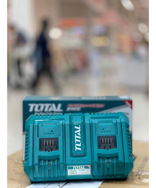 Cargador Doble De Batería Litio 20v Total - Imagen 2