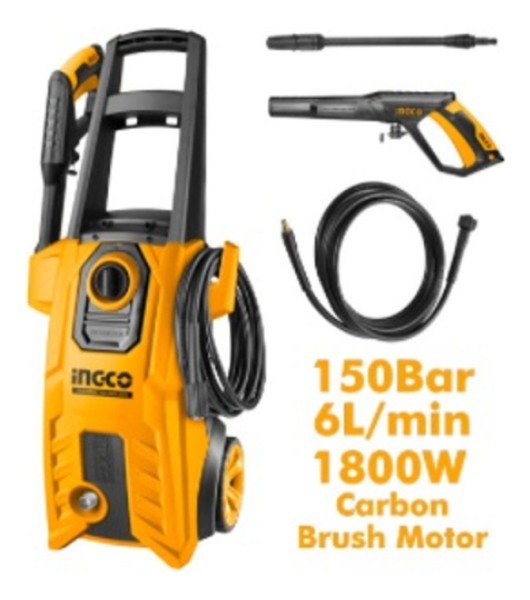 Hidrolavadora Ingco 150bar 1800w Profesional Hpwr18008 - Imagen 2
