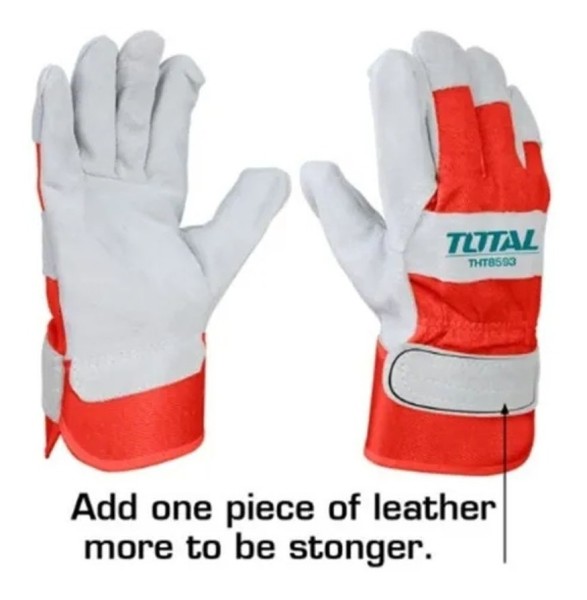Guantes Cuero 10,5'' Total Industrial Reforzado Tsp14101 - Imagen 2