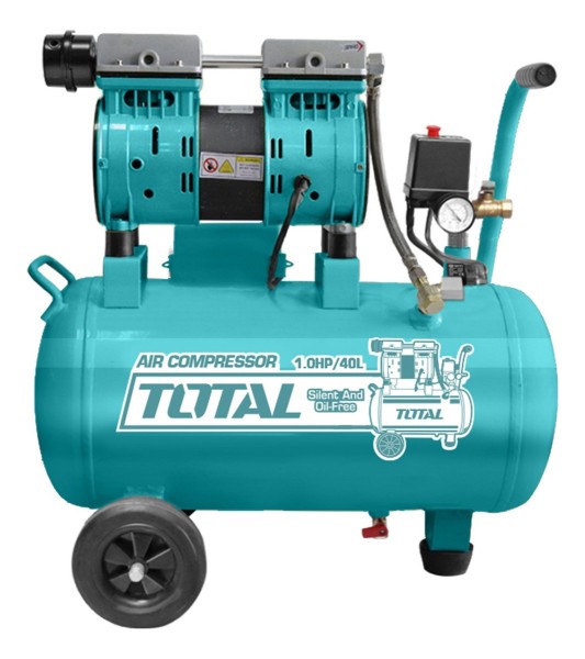 Compresor Aire 40lts Libre Aceite Total Tcs1075402 18 Meses - Imagen 2