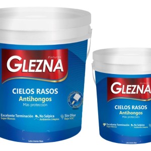 Pintura Glezna Cielos Rasos 18+3,6l Antihongos Latex Promo!!