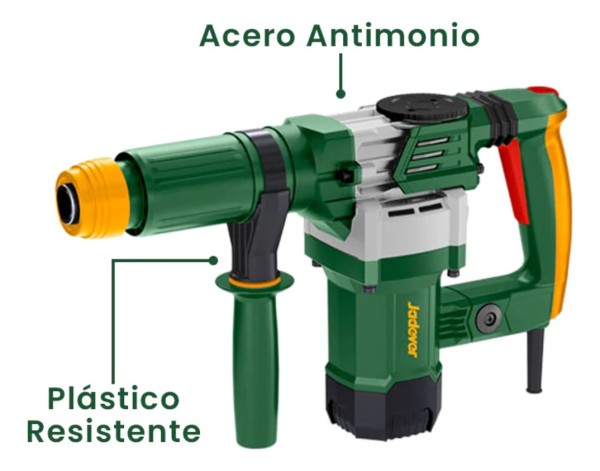 Martillo Demoledor 1300w 15j Enc Hexagonal Jadever - Imagen 2