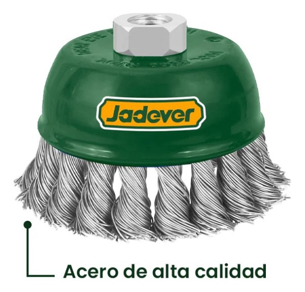 Cepillo Copa Trenzado 100mm Amoladora Jadever Jdce2402 - Imagen 3