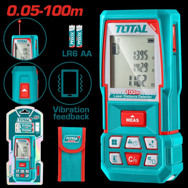 Medidor Laser Profesional De Distancia 0.05 A 100mts Total - Imagen 2