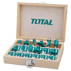 Juego De 12 Fresas Router Encastre 12mm Total Tacsr2121
