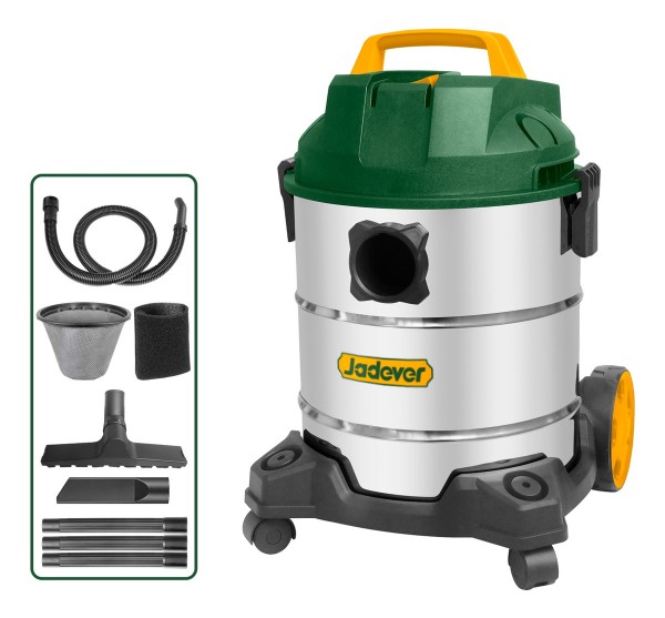 Aspiradora Seco Húmedo 1200w Tanque Metálico 30l Jadever