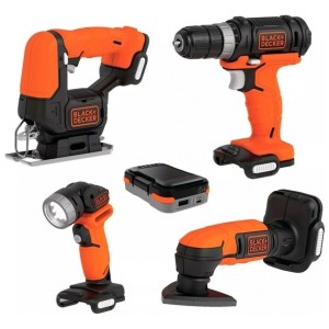 Set 4 Herramientas 12v Black & Decker Profesional Bdck502