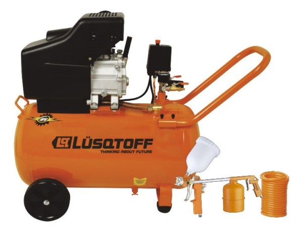 Compresor De Aire Eléctrico Portátil 50l Lüsqtoff Lc-2550bk