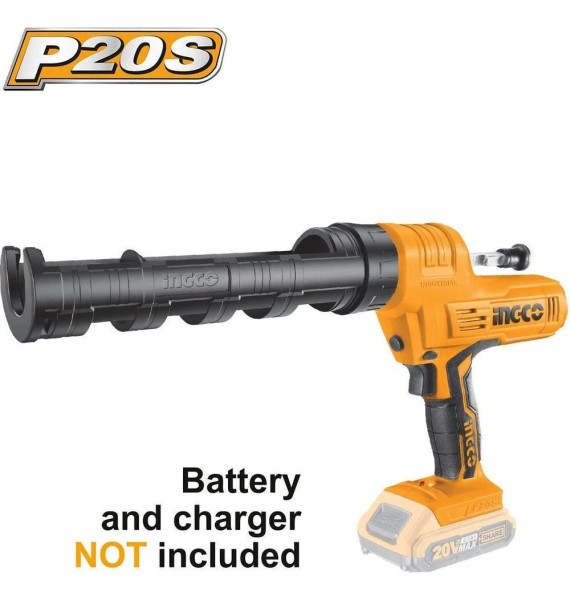 Pistola 20v Para Aplicar Silicona En Pomo Ingco Ccgli2001 - Imagen 3