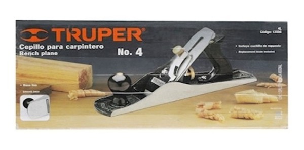 Cepillo Carpintero Garlopa Truper Nº4 Incluye 2 Cuchillas - Imagen 2