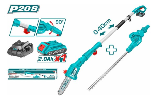 Cortacercos 20v + Motosierra De Altura 20v Tpts201681 - Imagen 2