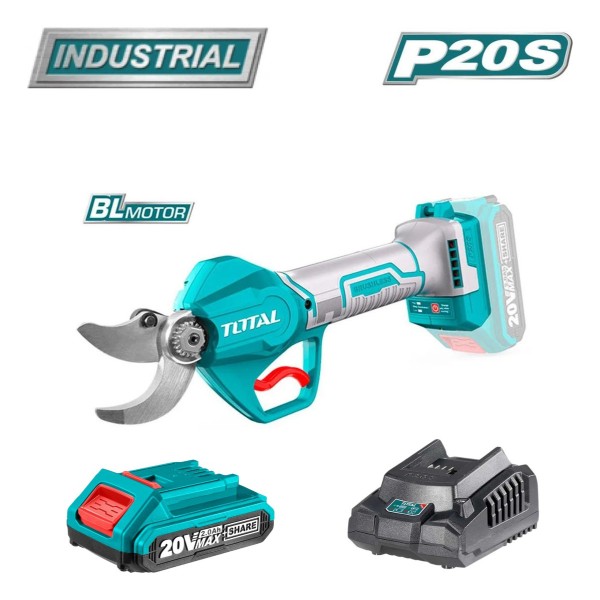 Tijera De Poda 20v 0-30 Mm Con Bateria 2ah Y Cargador Total - Imagen 3