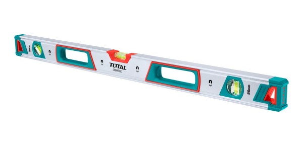 Nivel Magnetico De Aluminio 80cm 3 Aguas Total Tmt20805m