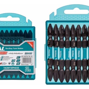 Set 10 Puntas Impacto Dobles Ph2 65mm Total Tacim16ph233